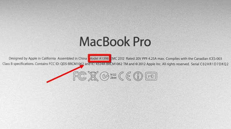 Инструкция, как определить модель MacBook